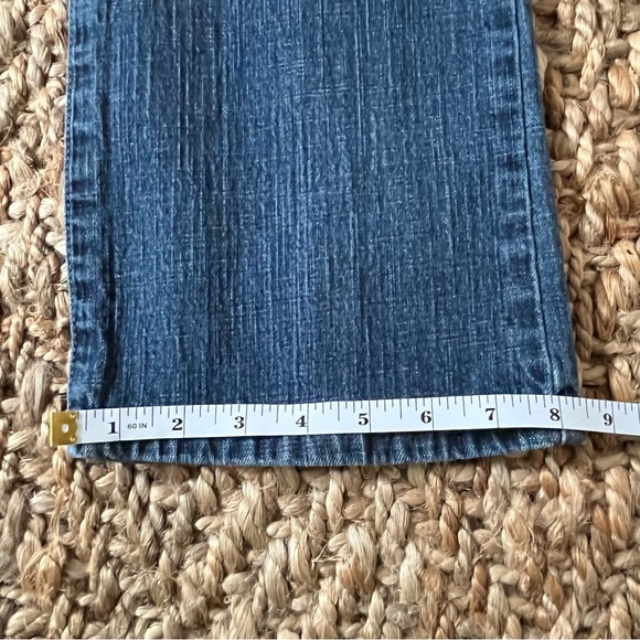 Chico’s Platinum Jeans 1 Blue Dark Wash Denim Ultimate Fit Boot Leg Stretch - Picture 11 of 13